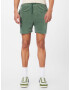 DEDICATED. Pantaloni 'Essingen' verde kiwi / negru / alb - Pled.ro