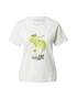 DEDICATED. Tricou 'Mysen Apples' brocart / verde măr / verde deschis / negru / alb - Pled.ro