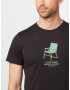 DEDICATED. Tricou 'Stockholm' albastru deschis / gri metalic / verde / alb murdar - Pled.ro