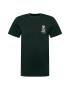 DEDICATED. Tricou 'Stockholm' gri deschis / verde închis - Pled.ro