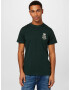 DEDICATED. Tricou 'Stockholm' gri deschis / verde închis - Pled.ro