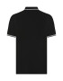 DENIM CULTURE Tricou 'Christiano' negru / alb - Pled.ro