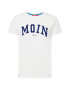 Derbe Tricou 'Moin' bleumarin / alb murdar - Pled.ro