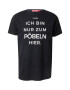 Derbe Tricou 'Pöbeln' negru / alb - Pled.ro