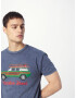 Derbe Tricou 'Vacar' bleumarin / maro / verde deschis / roșu - Pled.ro