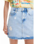 Desigual Fustă 'Eyes' albastru denim - Pled.ro