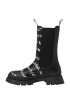 Desigual Ghete chelsea negru / alb - Pled.ro