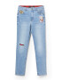 Desigual Jeans bej / albastru denim / roșu / negru - Pled.ro