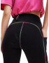 Desigual Leggings albastru / verde neon / roz neon / negru - Pled.ro