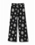 Desigual Pantaloni 'TESSA' negru / alb - Pled.ro