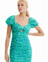 Desigual Rochie de vară 'NEWPORT' albastru / verde jad / verde deschis - Pled.ro