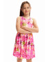 Desigual Rochie 'INGRID' galben / roz / alb - Pled.ro