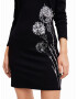 Desigual Rochie 'JONQUERA-LACROIX' negru / alb - Pled.ro