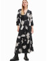 Desigual Rochie 'KENDALL' negru / alb - Pled.ro