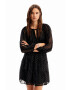 Desigual Rochie negru / alb - Pled.ro