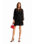 Desigual Rochie negru / alb - Pled.ro