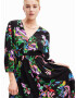 Desigual Rochie 'POPPY' azuriu / verde / lila / negru - Pled.ro