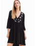 Desigual Rochie 'SENECA' negru / alb - Pled.ro