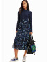 Desigual Rochie 'VEST_MICHIGAN' albastru / bleumarin / alb - Pled.ro