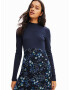 Desigual Rochie 'VEST_MICHIGAN' albastru / bleumarin / alb - Pled.ro