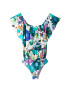 Desigual Tricou body 'SENDY' verde / verde petrol / lila / alb - Pled.ro