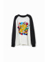 Desigual Tricou 'Mateo' albastru / galben auriu / negru / alb - Pled.ro