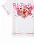 Desigual Tricou 'Pink Panther' auriu / roz / negru / alb - Pled.ro