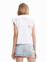 Desigual Tricou 'Pink Panther' roz / alb - Pled.ro