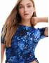 Desigual Tricou 'Triestre' albastru / bleumarin / albastru deschis - Pled.ro