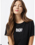 DKNY Performance Tricou funcțional negru / alb - Pled.ro