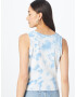 DKNY Top brodat azuriu / alb - Pled.ro