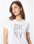 DKNY Tricou argintiu / alb - Pled.ro