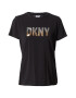 DKNY Tricou auriu / negru / argintiu - Pled.ro