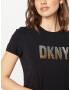 DKNY Tricou auriu / negru / argintiu - Pled.ro