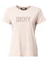 DKNY Tricou portocaliu pastel / roz / argintiu - Pled.ro