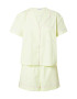 Dora Larsen Pijama 'MOLLIE' galben pastel / roz - Pled.ro