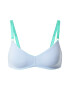 Dora Larsen Sutien 'NOELLE' albastru deschis / verde jad / roz - Pled.ro