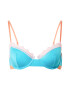 Dora Larsen Sutien 'SIENNA' albastru aqua / portocaliu somon / alb - Pled.ro