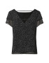 Dorothy Perkins Bluză 'DOUBLE RUFFLE TEE' negru - Pled.ro