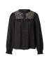 Dorothy Perkins Bluză 'Lace Yoke' negru - Pled.ro