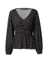 Dorothy Perkins Bluză negru / alb - Pled.ro