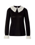 Dorothy Perkins Bluză negru / alb - Pled.ro