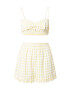 Dorothy Perkins Costum de baie două piese galben pastel / alb - Pled.ro