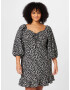 Dorothy Perkins Curve Rochie negru / alb - Pled.ro