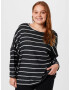 Dorothy Perkins Curve Tricou negru / alb - Pled.ro