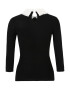 Dorothy Perkins Petite Pulover negru / alb - Pled.ro