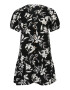 Dorothy Perkins Petite Rochie tip bluză negru / alb natural - Pled.ro