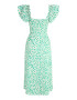 Dorothy Perkins Petite Rochie verde / verde jad / alb - Pled.ro