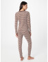 Dorothy Perkins Pijama ciocolatiu / alb - Pled.ro