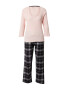 Dorothy Perkins Pijama gri deschis / roz pastel / negru - Pled.ro